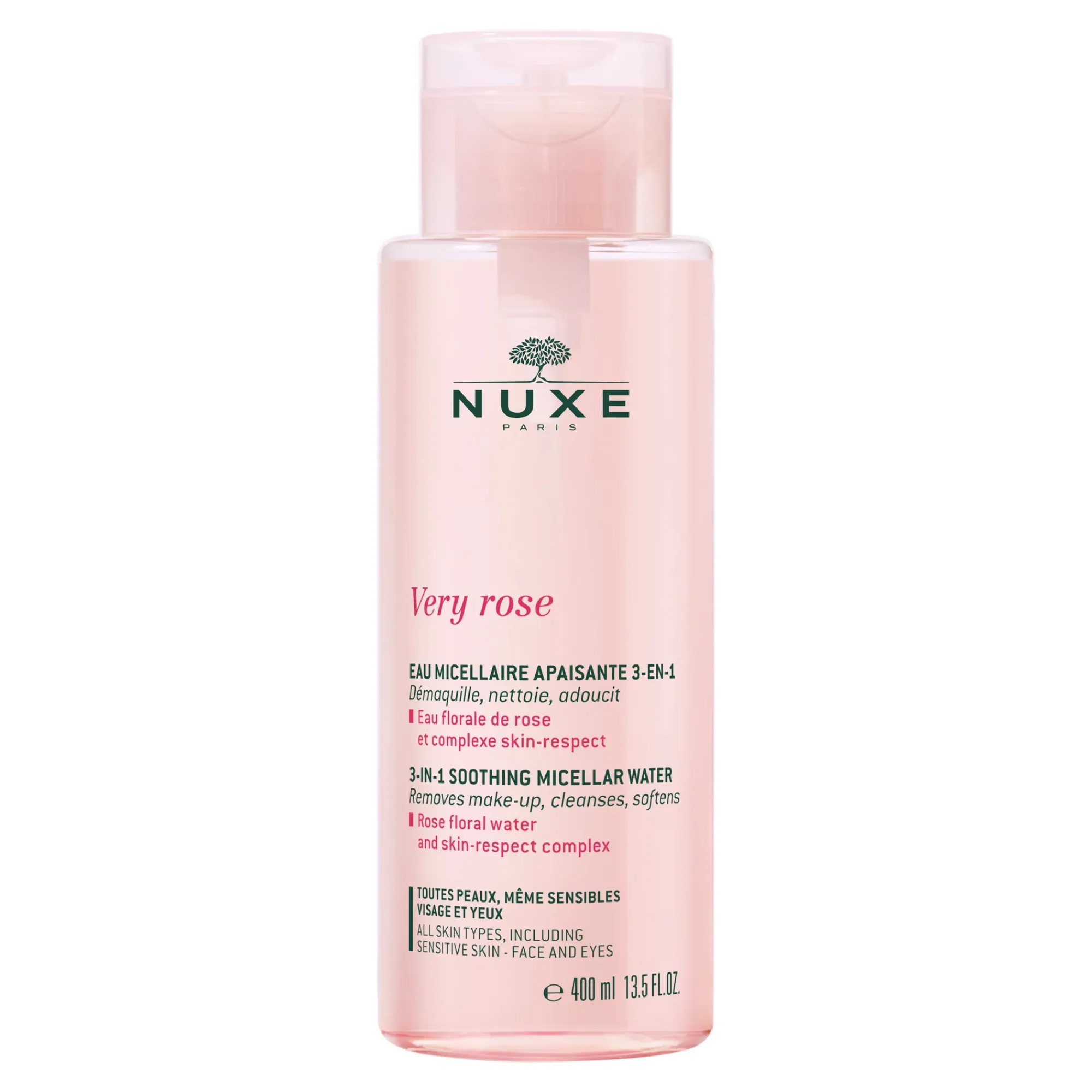 NUXE Detergente E Struccante^Acqua micellare lenitiva 3 in 1 - 400ml - vecchia formula