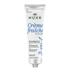 NUXE Maschera|Maschera E Esfolianto^Crème fraîche de beauté® 3 in 1, Crema idratante 48h, Latte struccante, Maschera rimpolpante