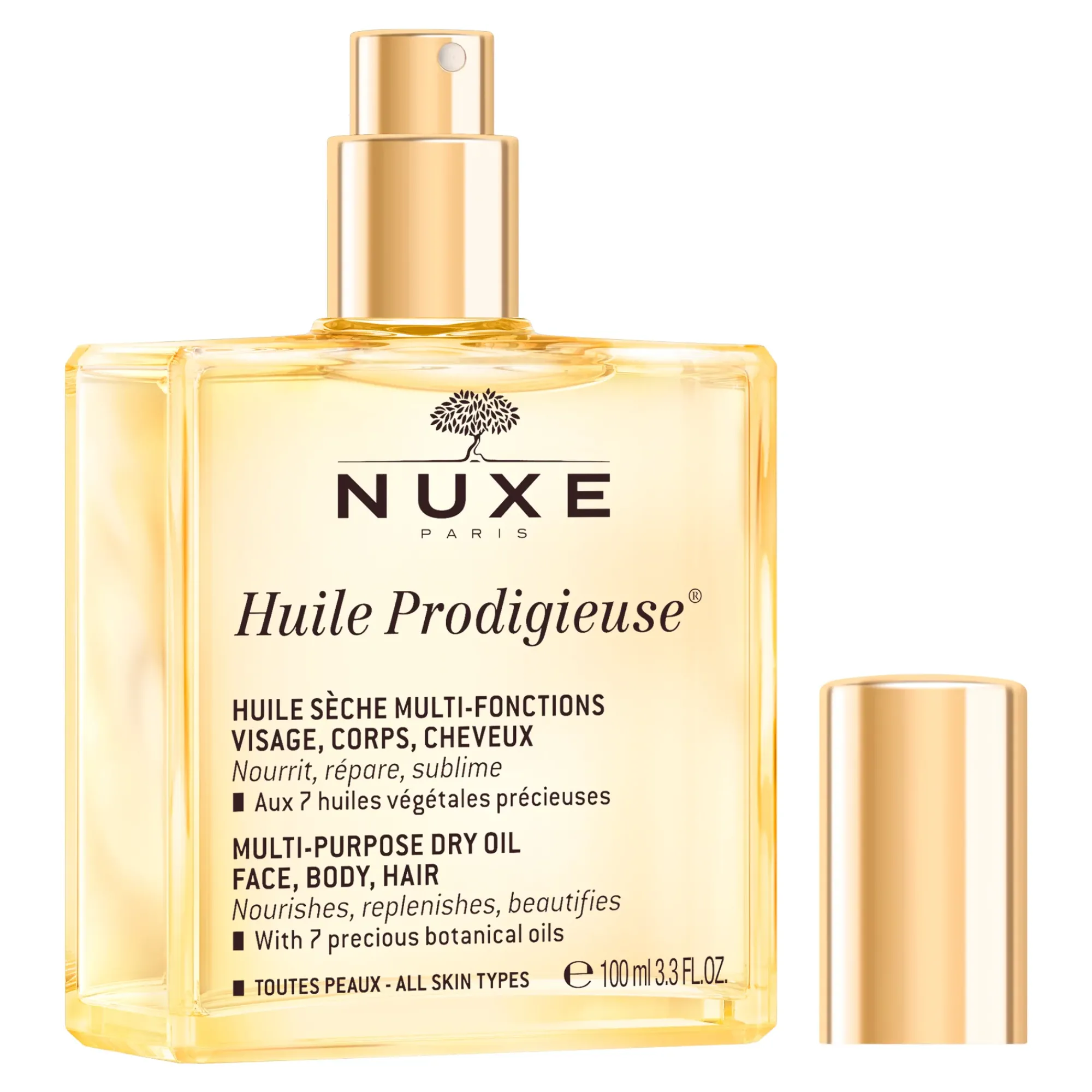 NUXE Olio Per Capelli|Olio Per Il Corpo^Huile Prodigieuse® 100ml - Olio secco per viso, corpo e capelli