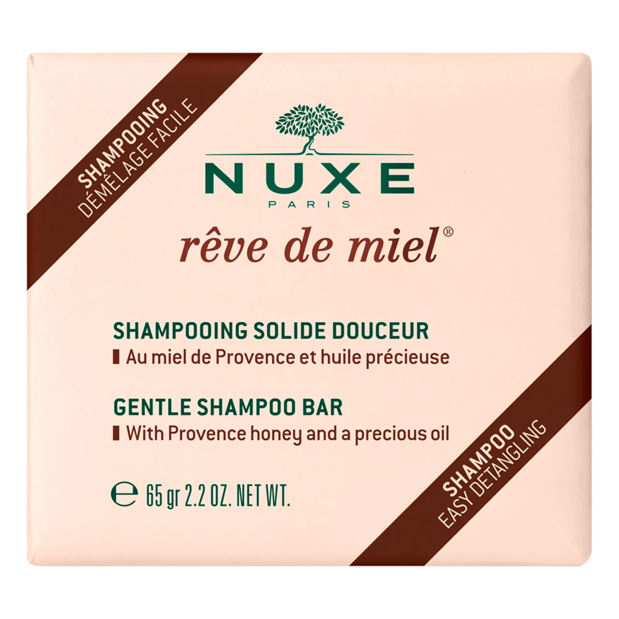 NUXE Shampoo^Shampoo solido delicato, Rêve de Miel 65 g